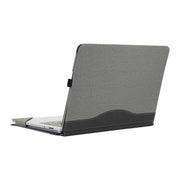 For Microsoft Surface Laptop Studio 2 Cotton Cloth Texture Leather Laptop Protective Case(Light Grey)