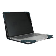 For Microsoft Surface Laptop Studio 2 Vegan Leather Laptop Protective Case(Dark Green)