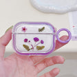 For AirPods 3 Glitter Starry Epoxy Dried Flowers Earbuds Box TPU Case(Purple) - For AirPods 3 by PMC Jewellery | Online Shopping South Africa | PMC Jewellery | Buy Now Pay Later Mobicred