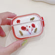 For AirPods 3 Glitter Starry Epoxy Dried Flowers Earbuds Box TPU Case(Red) - For AirPods 3 by PMC Jewellery | Online Shopping South Africa | PMC Jewellery | Buy Now Pay Later Mobicred