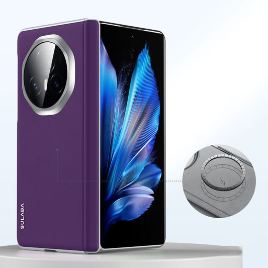 For Honor Magic V3 SULADA Skin Feel Liquid Leather Shockproof Phone Case(Purple) - free shipping - PMC Jewellery - Order now!
