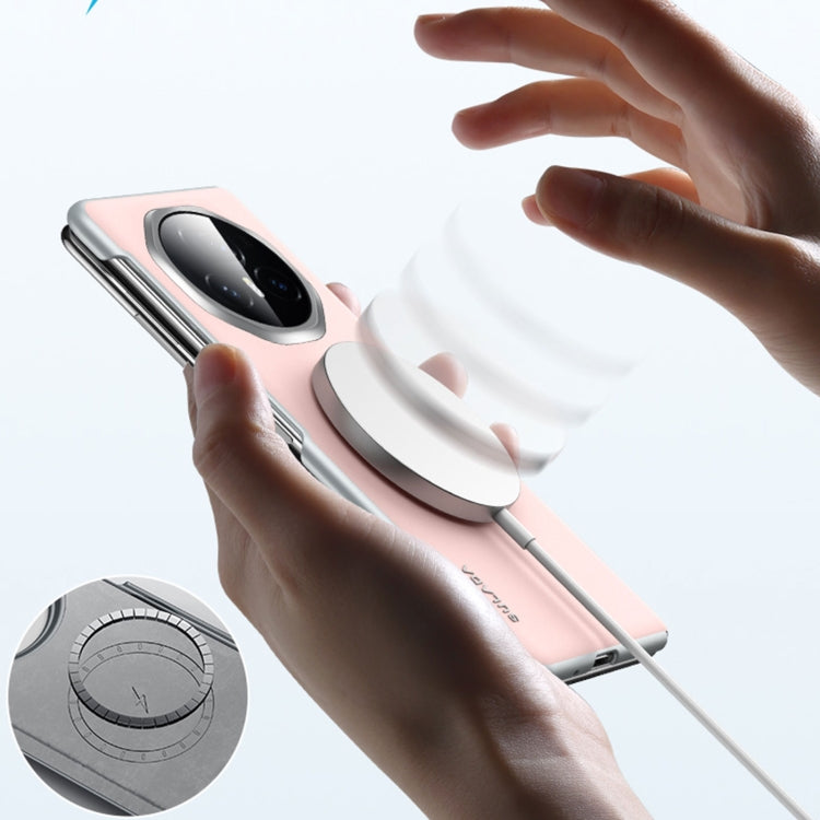 For Honor Magic Vs3 SULADA Skin Feel Liquid Leather Shockproof Phone Case(White)