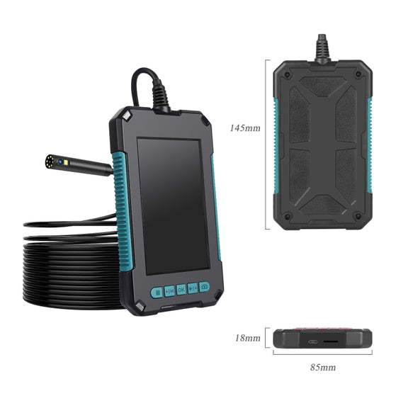 P40 8mm 1080P IP68 Water-resistant 4.3 inch Highlight Screen Dual Camera Digital Endoscope, Length:5m Hard Cable