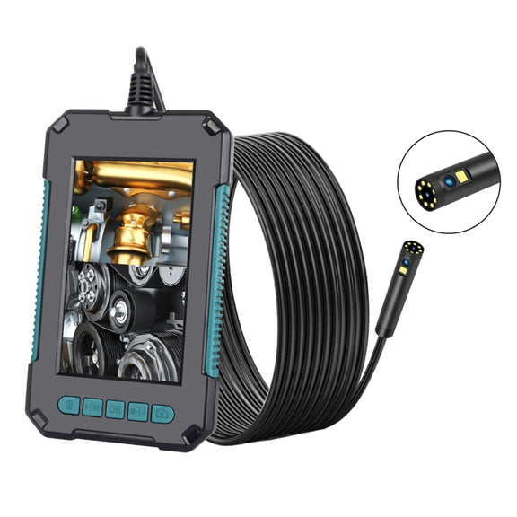 P40 8mm 1080P IP68 Water-resistant 4.3 inch Highlight Screen Dual Camera Digital Endoscope, Length:5m Hard Cable