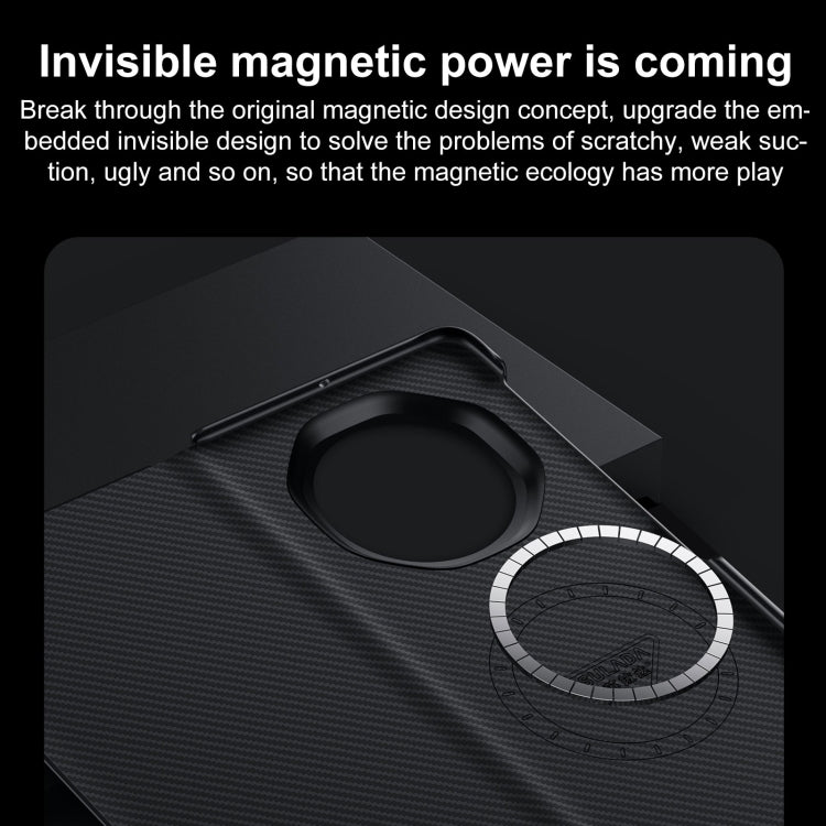 For Honor Magic V3 SULADA Kevlar 600D Texture Smart Window Leather Phone Case(Black) - free shipping - PMC TechLife - Order now!