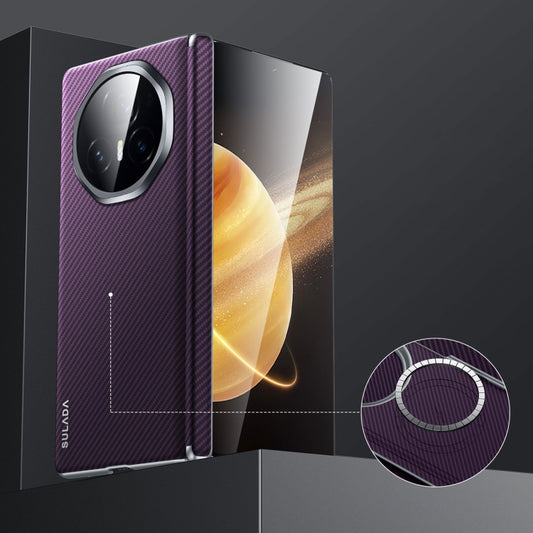 For Honor Magic V3 SULADA 600D Kevlar Texture PC Shockproof Phone Case(Purple) - free shipping - PMC Jewellery - Order now!