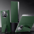 For Huawei Mate X5 / X3 SULADA Smart Series Wristband Holder Smart View Window Genuine Leather Phone Case(Green) - free shipping - PMC TechLife - Order now!