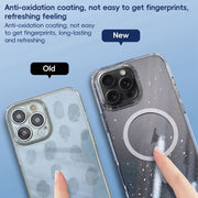 For iPhone 16 Pro Max Glitter Powder MagSafe Magnetic Phone Case(Transparent Titanium Blue)