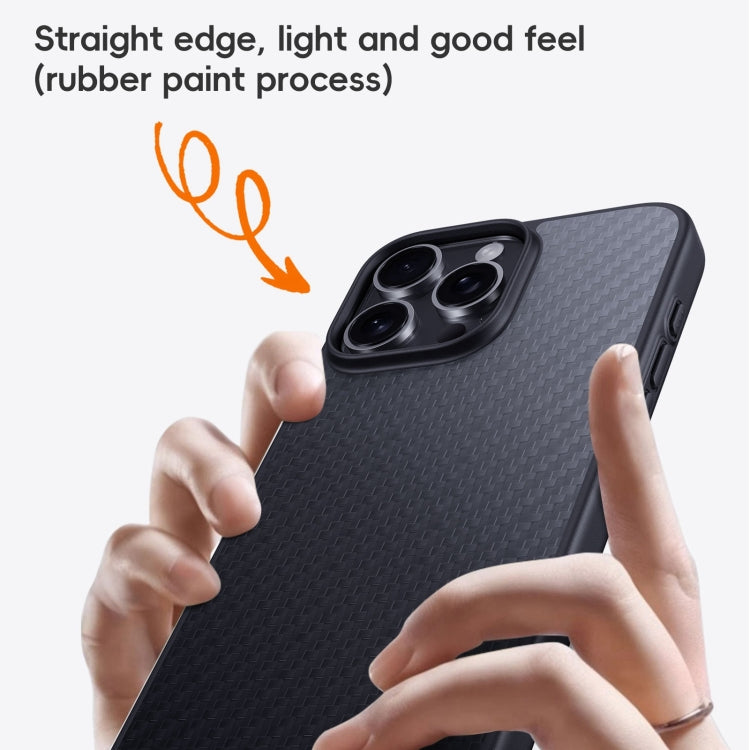 For iPhone 16 Plus Carbon Fiber Kevlar MagSafe Magnetic Phone Case(Black) - free shipping - PMC Jewellery - Order now!