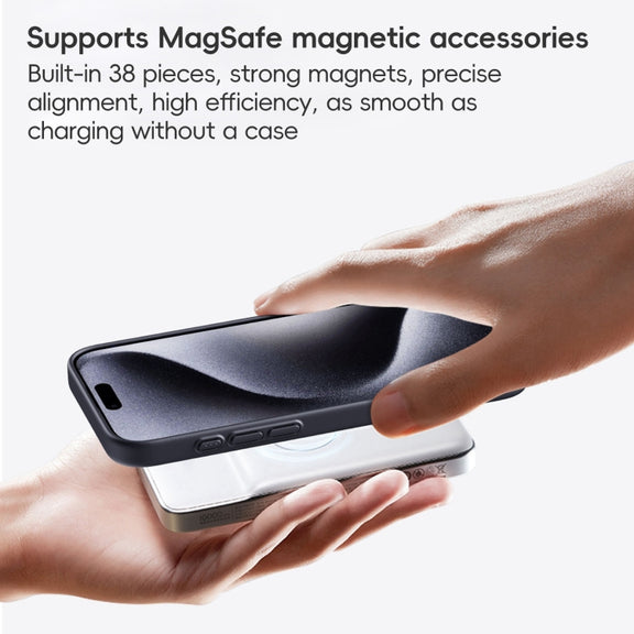 For iPhone 16 Pro Max Carbon Fiber Kevlar MagSafe Magnetic Phone Case(Black)