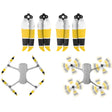 2 Pairs Sunnylife 7238F-3C For DJI Mavic Air 2 Double-sided Three-color Low Noise Quick-release Propellers(Black Yellow White) - DIY Propeller by PMC TechLife | Online Shopping South Africa | PMC TechLife | Buy Now Pay Later Mobicred