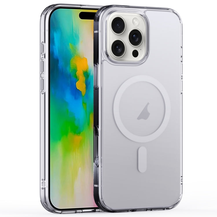 For iPhone 16 Pro Crystal Clear Frosted MagSafe Magnetic Phone Case(Transparent) - free shipping - PMC Jewellery - Order now!