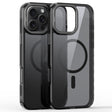 For iPhone 16 Pro Mirror Crystal Clear Lens Holder MagSafe Magnetic Phone Case(Transparent Black) - iPhone 16 Pro Cases by PMC TechLife | Online Shopping South Africa | PMC TechLife | Buy Now Pay Later Mobicred