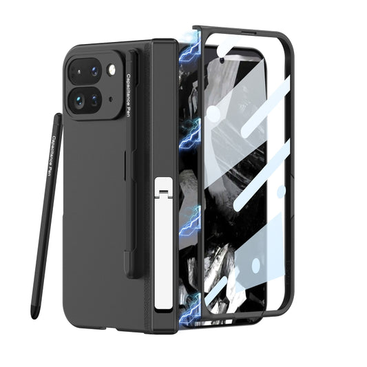 For Google Pixel 9 Pro Fold GKK Integrated Magnetic Full Coverage Flip Phone Case, Included Pen(Black) - free shipping - PMC Jewellery - Order now!