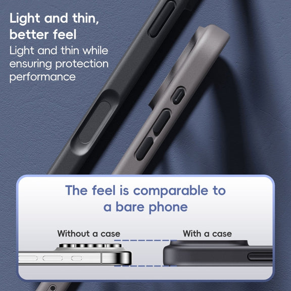 For iPhone 16 Pro Ming Shield Series MagSafe Magnetic Phone Case(Titanium Rose Gold)