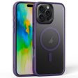 For iPhone 16 Pro Frosted MagSafe Magnetic Phone Case(Puprle) - iPhone 16 Pro Cases by PMC TechLife | Online Shopping South Africa | PMC TechLife | Buy Now Pay Later Mobicred