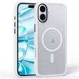 For iPhone 16 Plus Frosted MagSafe Magnetic Phone Case(White) - iPhone 16 Plus Cases by PMC TechLife | Online Shopping South Africa | PMC TechLife | Buy Now Pay Later Mobicred