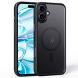 For iPhone 16 Frosted MagSafe Magnetic Phone Case(Black) - iPhone 16 Cases by PMC TechLife | Online Shopping South Africa | PMC TechLife | Buy Now Pay Later Mobicred