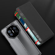 For Huawei Mate X5 GKK Blade Flip PU Phone Case(Grey)