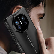 For Huawei Mate X5 GKK Blade Flip PU Phone Case(Grey)