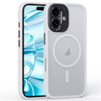 For iPhone 16 Fine Hole Frosted MagSafe Magnetic Phone Case(White) - iPhone 16 Cases by PMC TechLife | Online Shopping South Africa | PMC TechLife | Buy Now Pay Later Mobicred