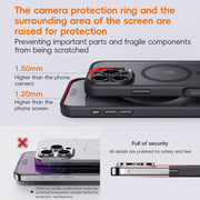 For iPhone 16 Pro Max Fine Hole Frosted MagSafe Magnetic Phone Case(Black)