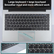14 inch Windows 11 Laptop, 8GB+128GB, Gen 4th Intel Core i3 CPU, 180 Degree Rotation Axis(Silver)