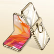For Motorola Razr 50 GKK Integrated  Magnetic Folding Phantom Rotary Phone Case with Ring Holder(Champagne Gold) - free shipping - PMC Jewellery - Order now!