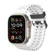 For Apple Watch Ultra 2 49mm Ocean Dual-Row Hole Silicone Watch Band(White) - free shipping - PMc TechLife - Order now!