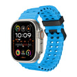 For Apple Watch Ultra 2 49mm Ocean Dual-Row Hole Silicone Watch Band(Blue) - free shipping - PMc TechLife - Order now!