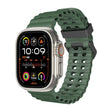 For Apple Watch Ultra 2 49mm Ocean Dual-Row Hole Silicone Watch Band(Forest Green) - free shipping - PMc TechLife - Order now!