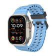 For Apple Watch Ultra 49mm Ocean Dual-Row Hole Silicone Watch Band(Premium Blue) - free shipping - PMc TechLife - Order now!