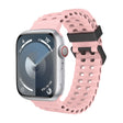 For Apple Watch Series 7 45mm Ocean Dual-Row Hole Silicone Watch Band(Vintage Rose) - free shipping - PMc TechLife - Order now!