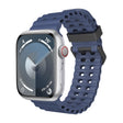 For Apple Watch Series 6 44mm Ocean Dual-Row Hole Silicone Watch Band(Midnight Blue) - free shipping - PMc TechLife - Order now!