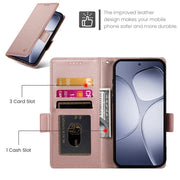 For Redmi K70 Ultra Side Buckle Magnetic Frosted Leather Phone Case(Rose Gold)