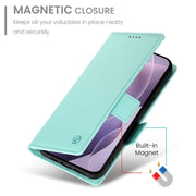For Redmi K70 Ultra Side Buckle Magnetic Frosted Leather Phone Case(Mint Green)