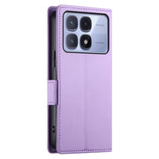 For Redmi K70 Ultra Side Buckle Magnetic Frosted Leather Phone Case(Purple)