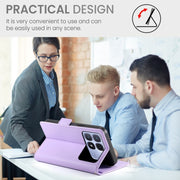 For Redmi K70 Ultra Side Buckle Magnetic Frosted Leather Phone Case(Purple)