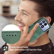 For Redmi K70 Ultra Dierfeng Dream Line TPU Hybrid PU Leather Phone Case(Green)