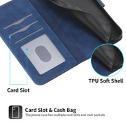 For Redmi K70 Ultra Dierfeng Dream Line TPU + PU Leather Phone Case(Blue)