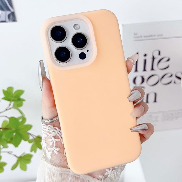 For iPhone 16 Pro PC Hybrid Liquid Silicone Jelly Phone Case(Orange) - free shipping - PMC Jewellery - Order now!