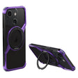 For iPhone 15 Frameless Rotation Holder Magsafe Metal Phone Case(Dark Purple) - iPhone 15 Cases by PMC TechLife | Online Shopping South Africa | PMC TechLife | Buy Now Pay Later Mobicred