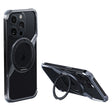 For iPhone 14 Pro Frameless Rotation Holder Magsafe Metal Phone Case(Space Gray) - iPhone 14 Pro Cases by PMC TechLife | Online Shopping South Africa | PMC TechLife | Buy Now Pay Later Mobicred