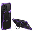 For iPhone 16 Pro Max Frameless Rotation Holder Magsafe Metal Phone Case(Dark Purple) - iPhone 16 Pro Max Cases by PMC TechLife | Online Shopping South Africa | PMC TechLife | Buy Now Pay Later Mobicred