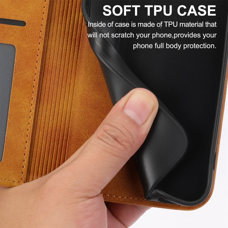 For Redmi K70 Ultra Cubic Grid Calf Texture Magnetic Leather Phone Case(Yellow)