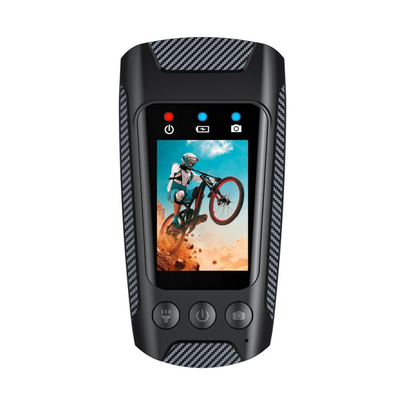 C3 Pro 2 inch IPS Color Screen IPX5 Water-resistant Video Recording Lighting Cycling Camera(Black)