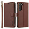 For Samsung Galaxy S22+ 5G LC.IMEEKE L2 Series Detachable Magsafe PU Phone Case with Lanyard(Brown) - Galaxy S22+ 5G Cases by LC.IMEEKE | Online Shopping South Africa | PMC TechLife | Buy Now Pay Later Mobicred