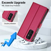 For Samsung Galaxy S22+ 5G LC.IMEEKE L2 Series Detachable Magsafe PU Phone Case with Lanyard(Red)