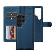 For Samsung Galaxy S24 Ultra 5G LC.IMEEKE L2 Series Detachable Magsafe PU Phone Case with Lanyard(Blue)