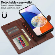 For Samsung Galaxy S20 FE 5G LC.IMEEKE L2 Series Detachable Magsafe PU Phone Case with Lanyard(Brown)